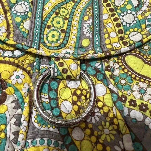 Vera Bradley Yellow and Green Paisley Shoulder Bag - Picture 8 of 8